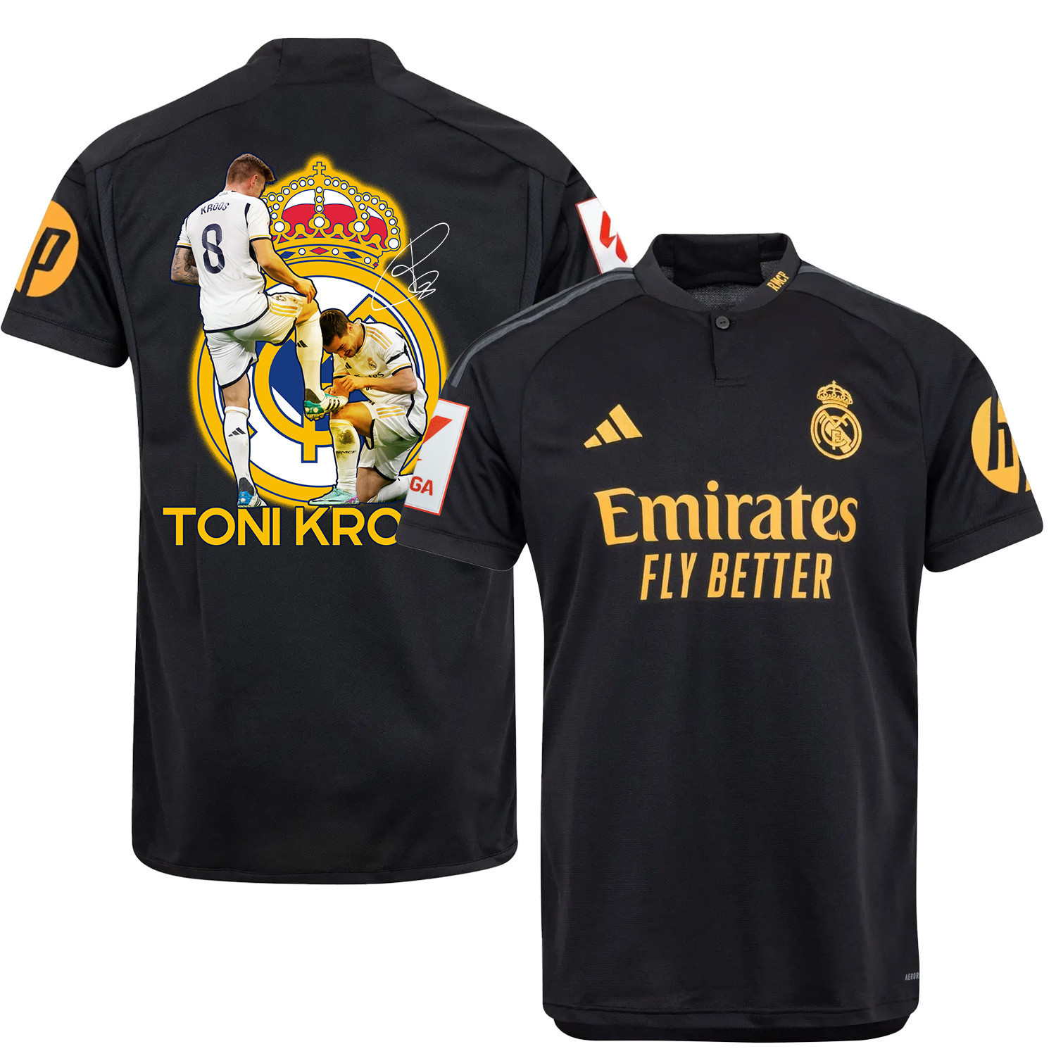 Toni Kroos 8 Football Legend Real Madrid Third Jersey – Men – LA LIGA Patch