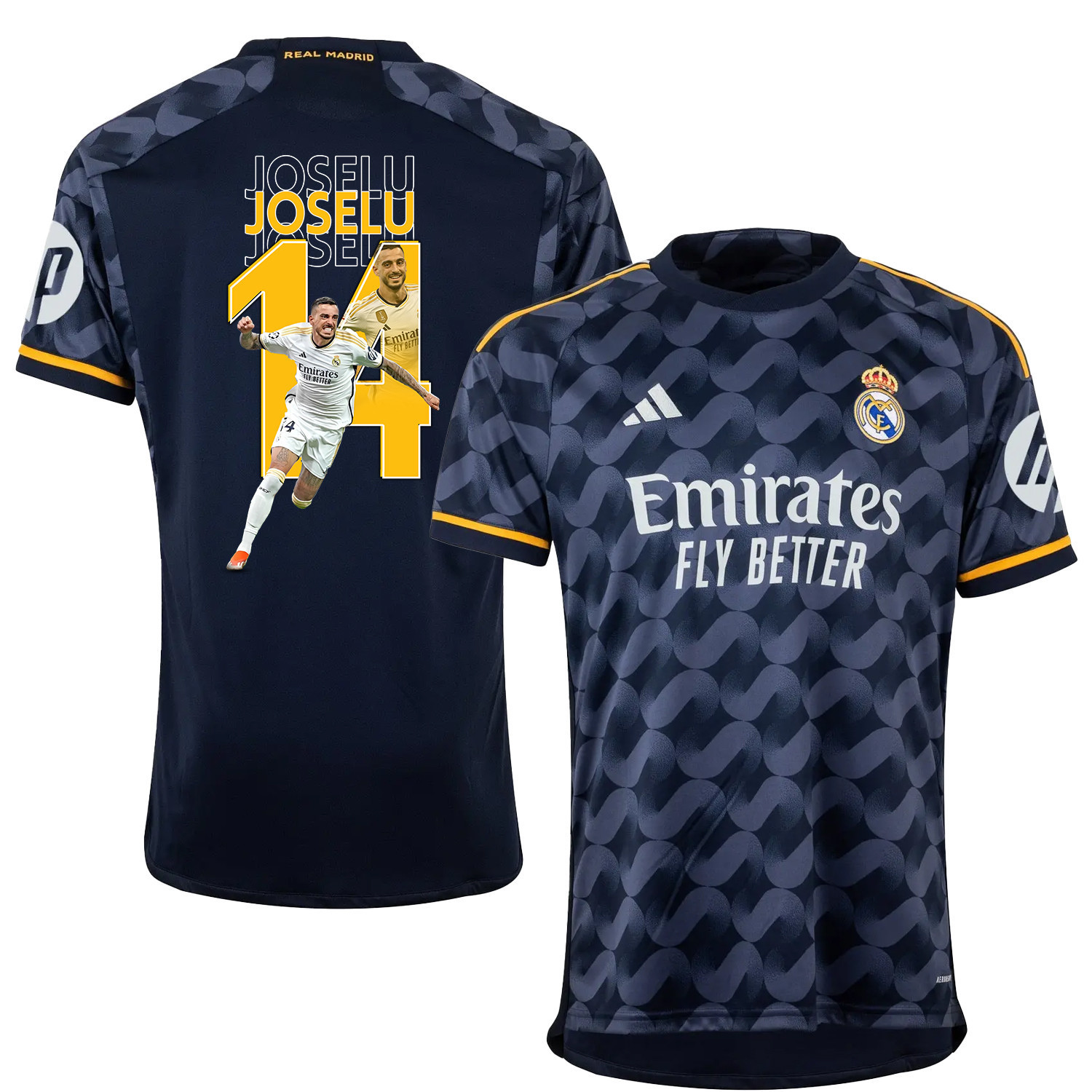 Joselu 14 Real Madrid Art Design Away Jersey – Men