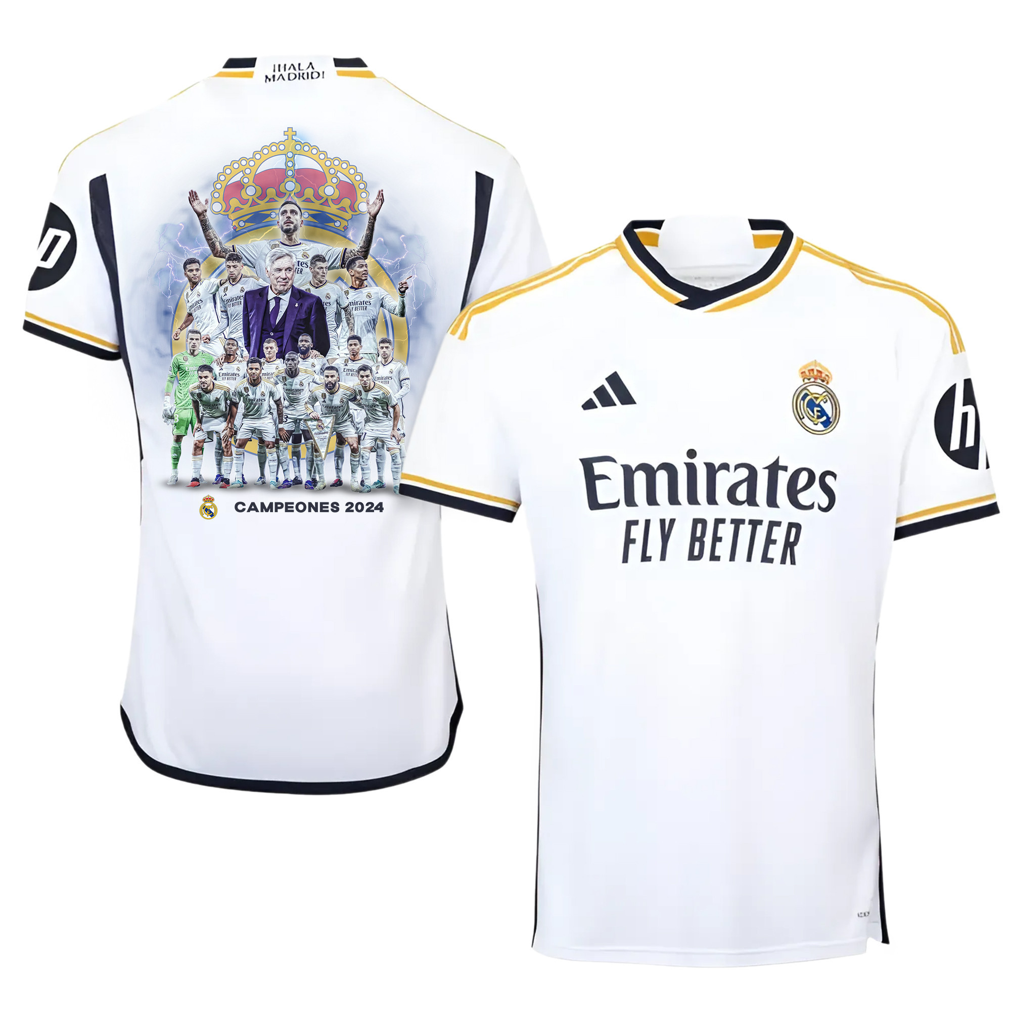 Champions Real Madrid 2023/24 Home Jersey – Men