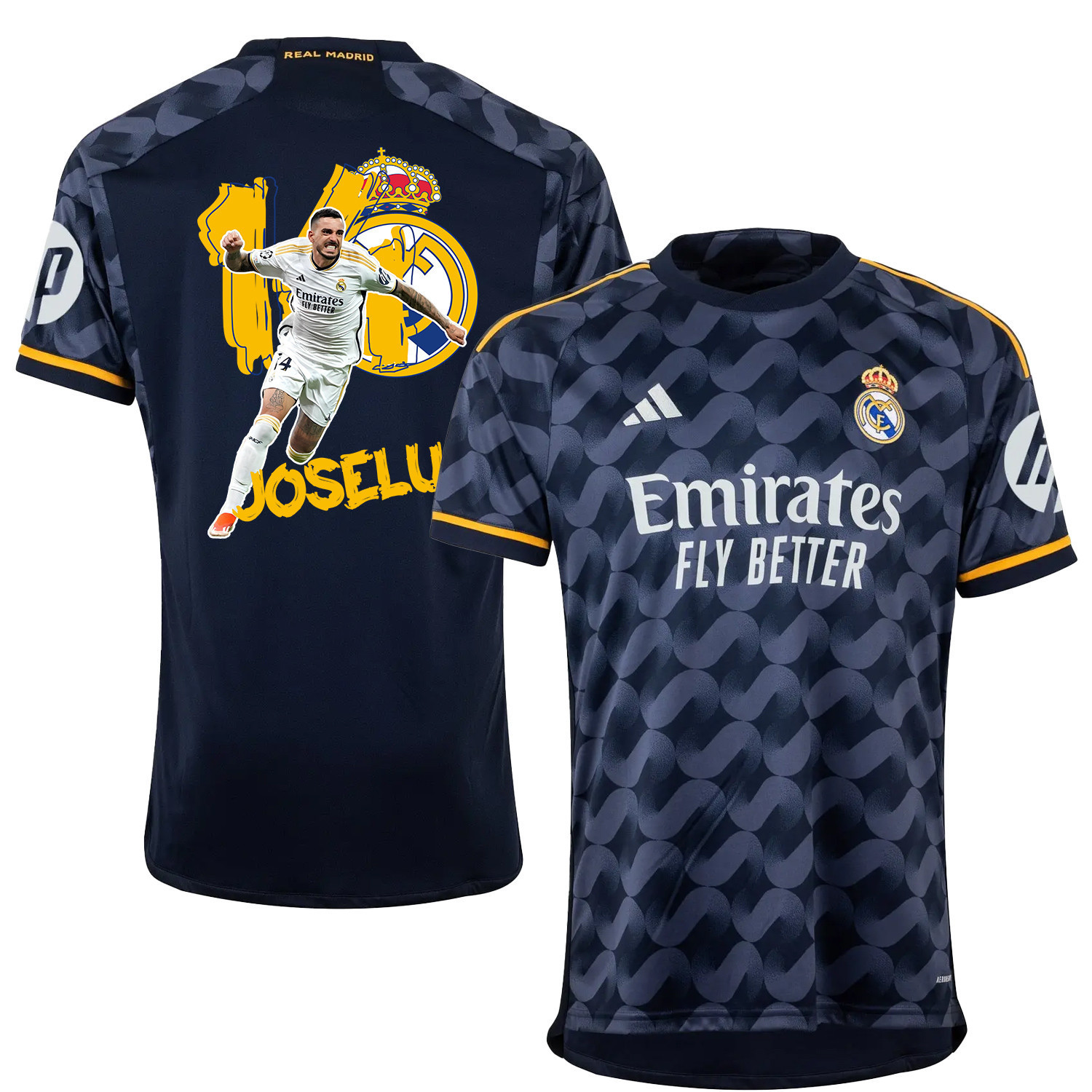 Joselu 14 Real Madrid Fan Art Away Jersey – Men