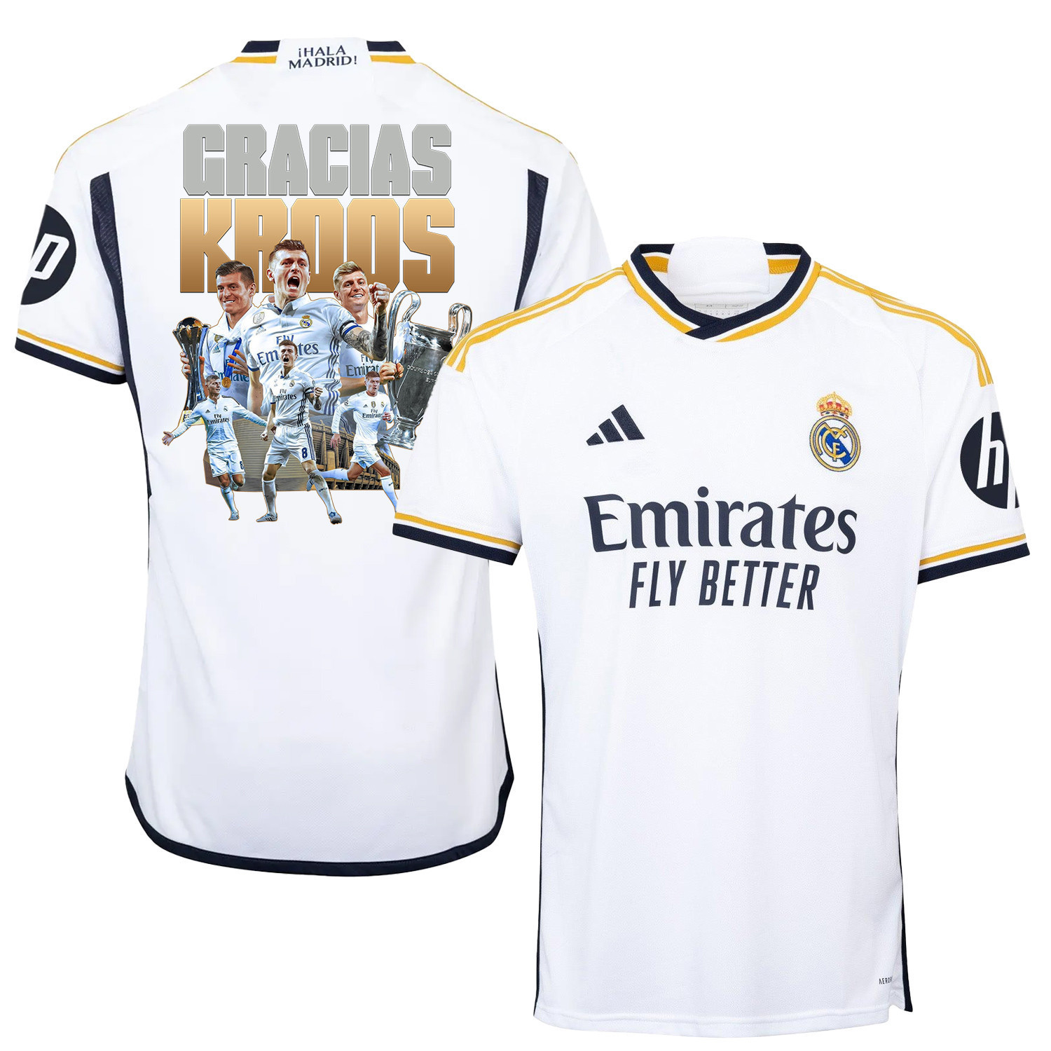 Thank you Toni Kroos 8 Real Madrid 2023/24 Home Jersey – Men