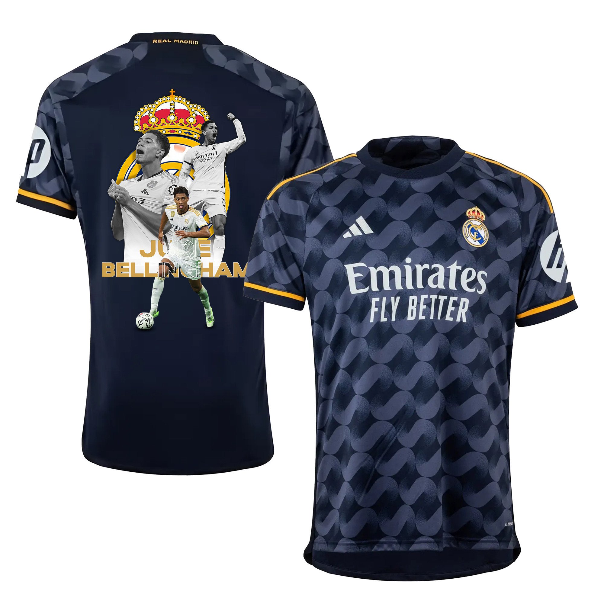 Jude Bellingham 5 Real Madrid Logo Away Jersey – Men