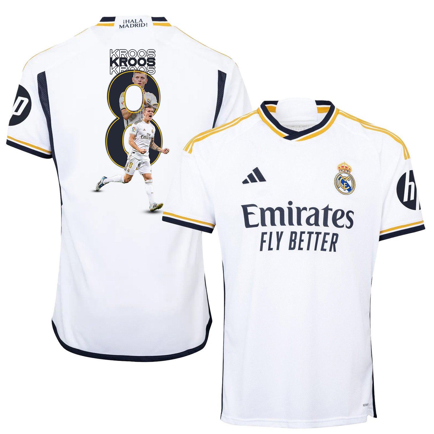 Toni Kroos 8 Real Madrid Art Design 2023/24 Home Jersey – Men