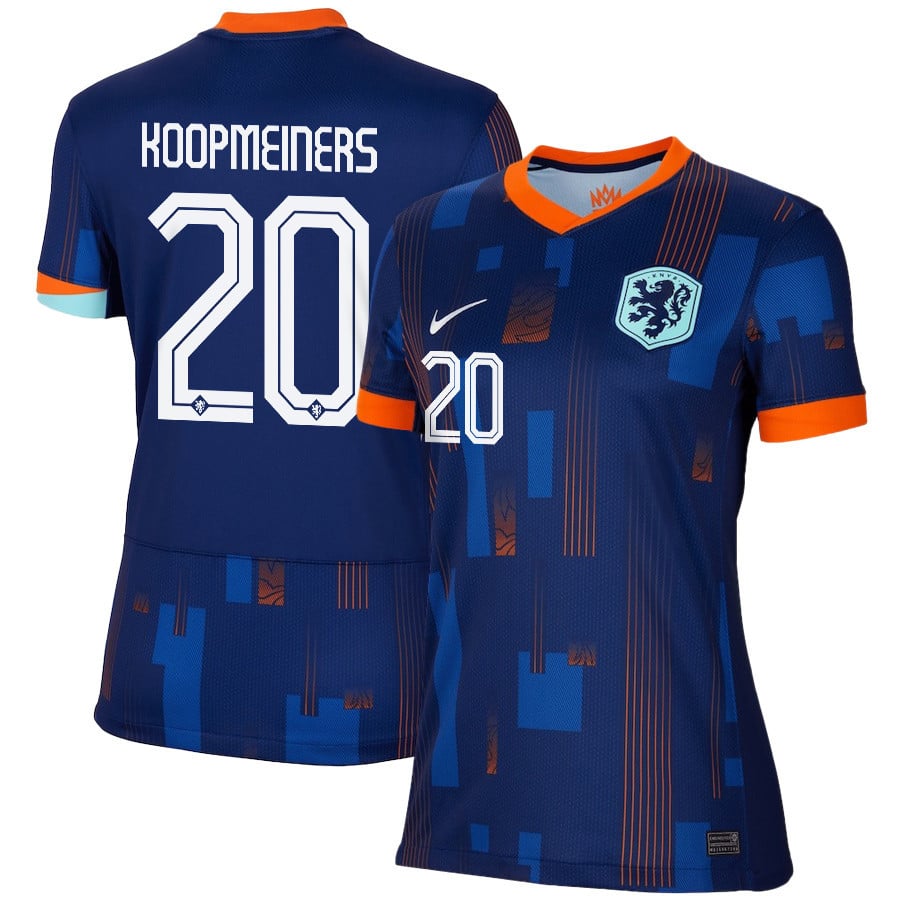 Teun Koopmeiners 20 Netherlands National Team 2024/25 Away WOMEN Jersey – Navy