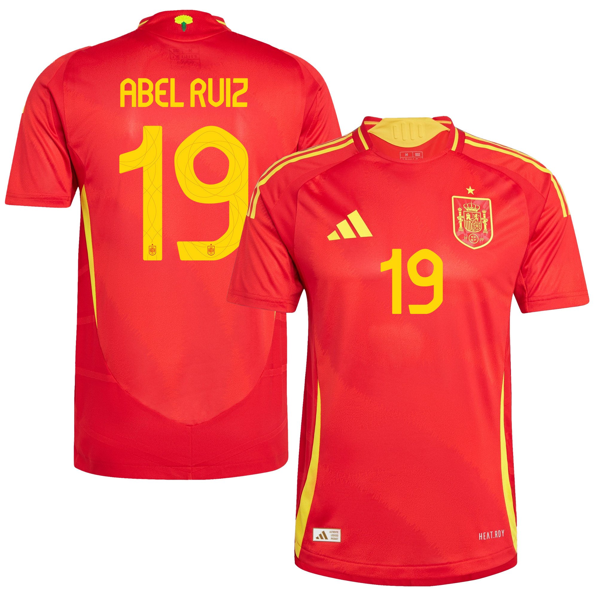 Abel Ruiz 19 Spain National Team 2024 Home Men Jersey – Red