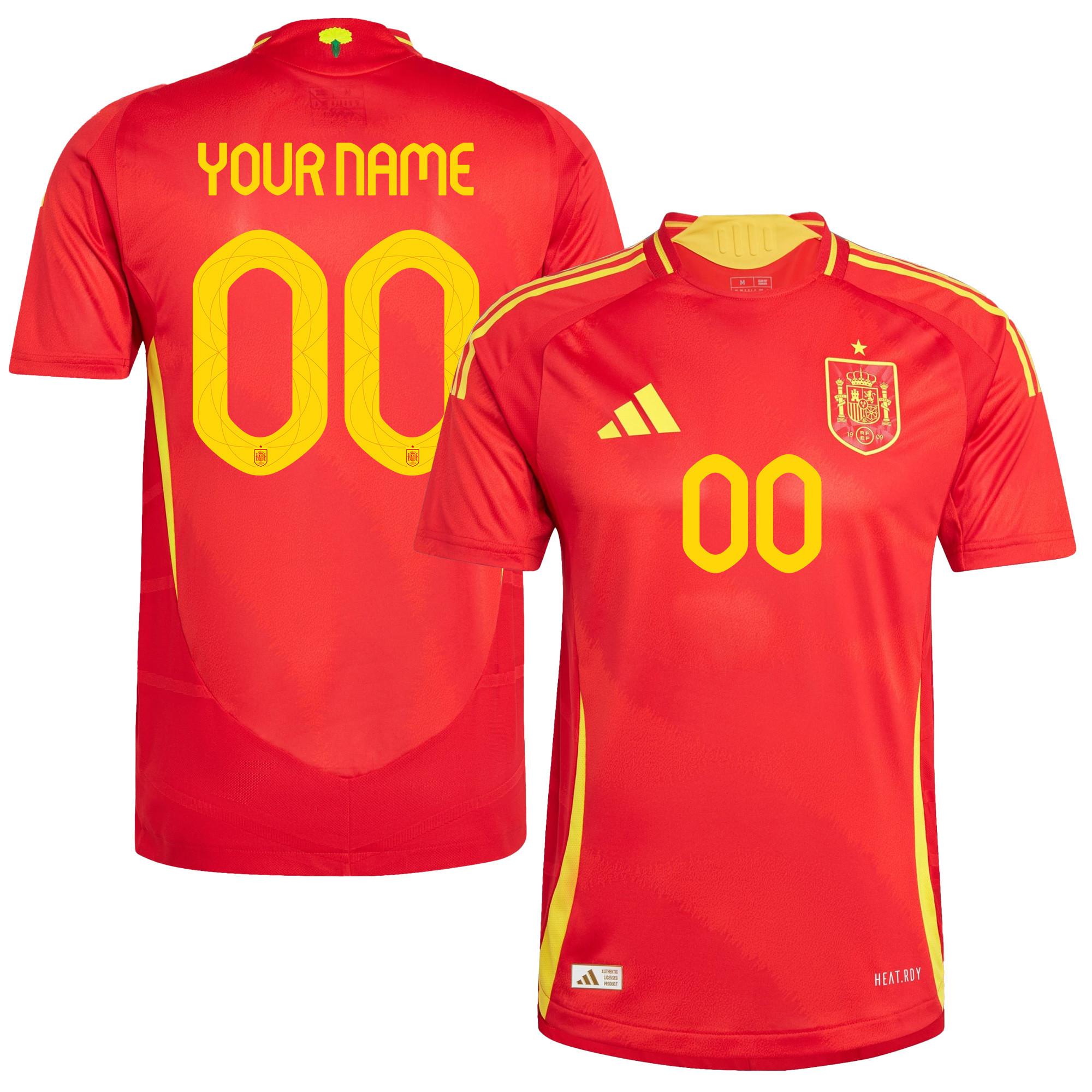 Spain National Team 2024 Home Men Custom Jersey – Red