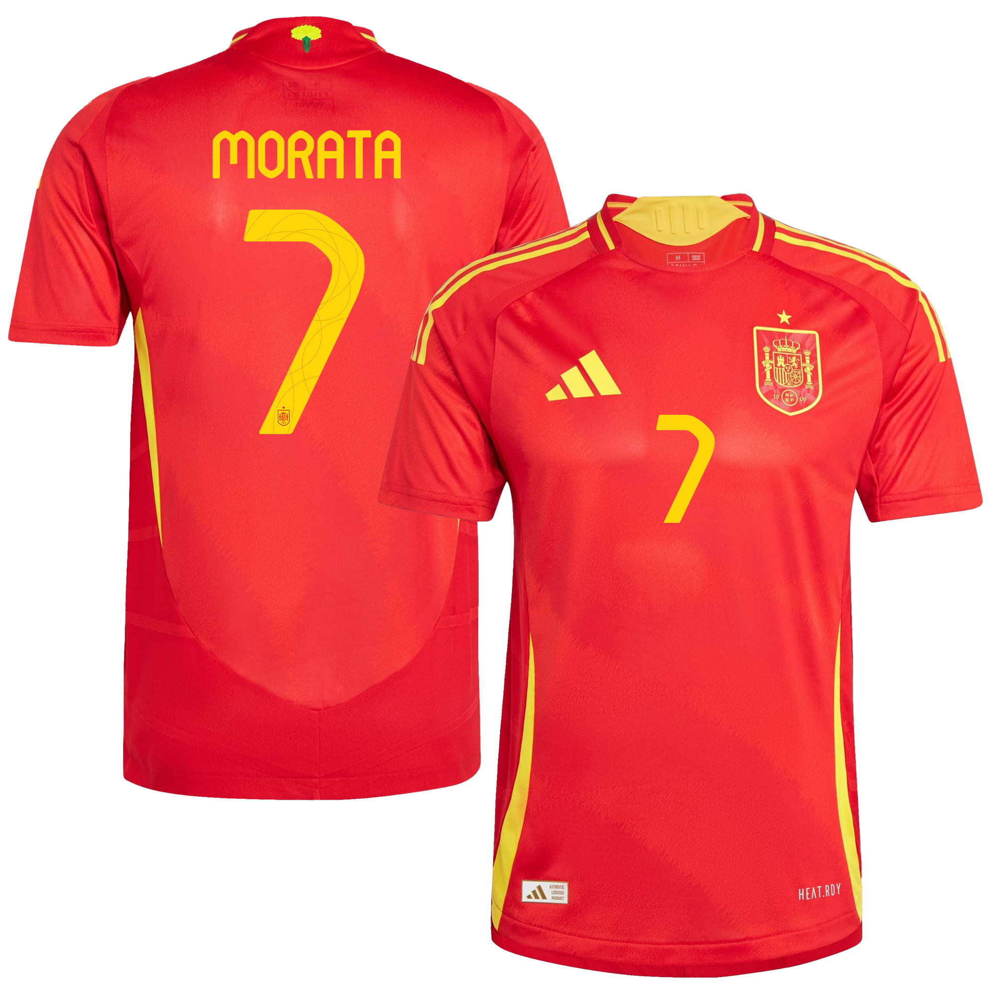 lvaro Morata 7 Spain National Team 2024 Home Men Jersey – Red