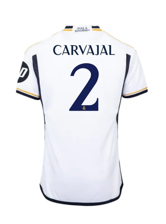 Dani Caarvajal 2 Real Madrid 2023-24 Home Jersey – White, Men