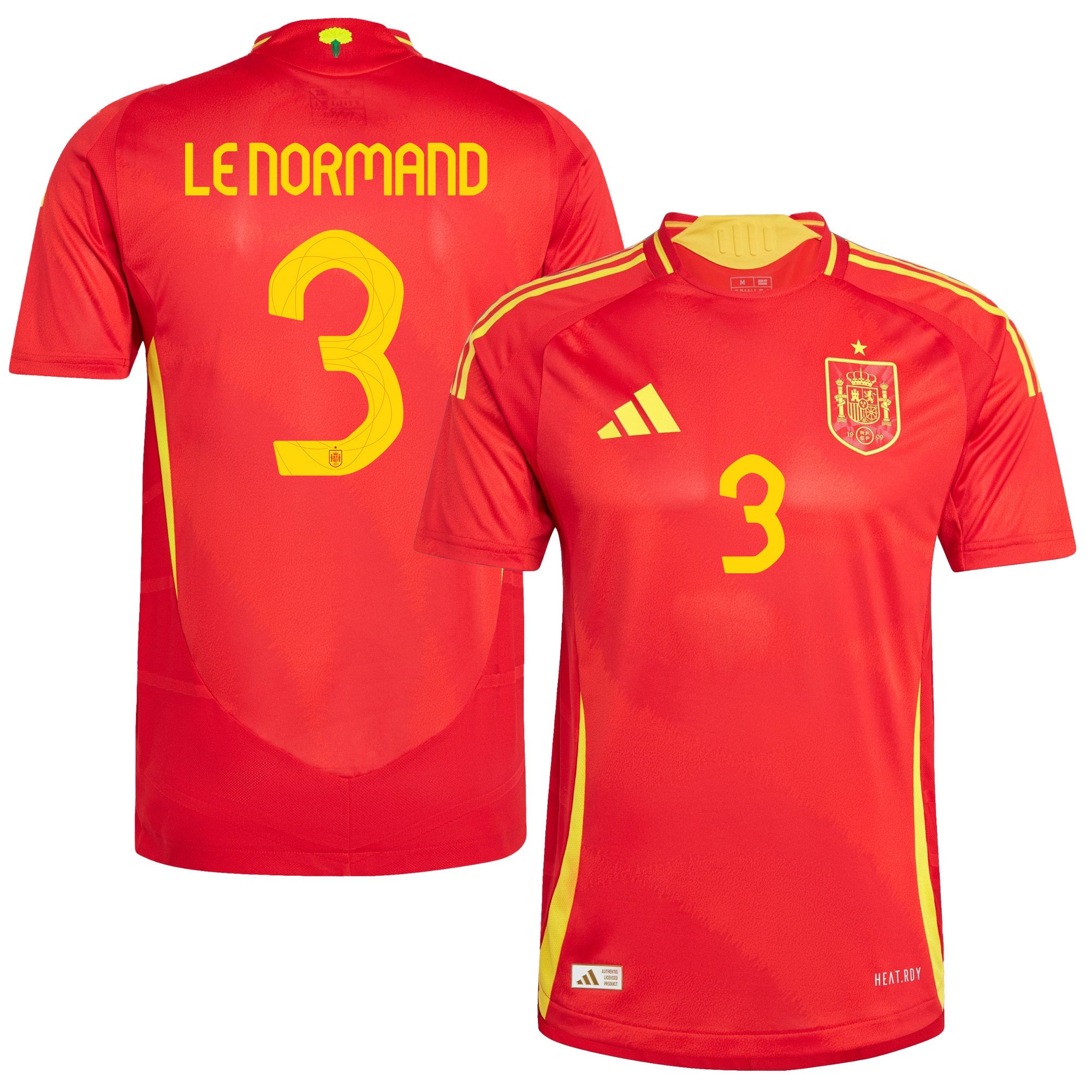 Robin Le Normand 3 Spain National Team 2024 Home Men Jersey – Red