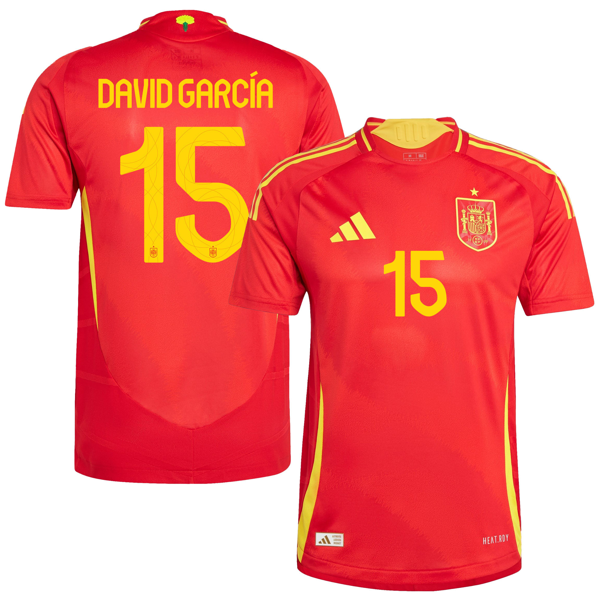 David Garca 15 Spain National Team 2024 Home Men Jersey – Red