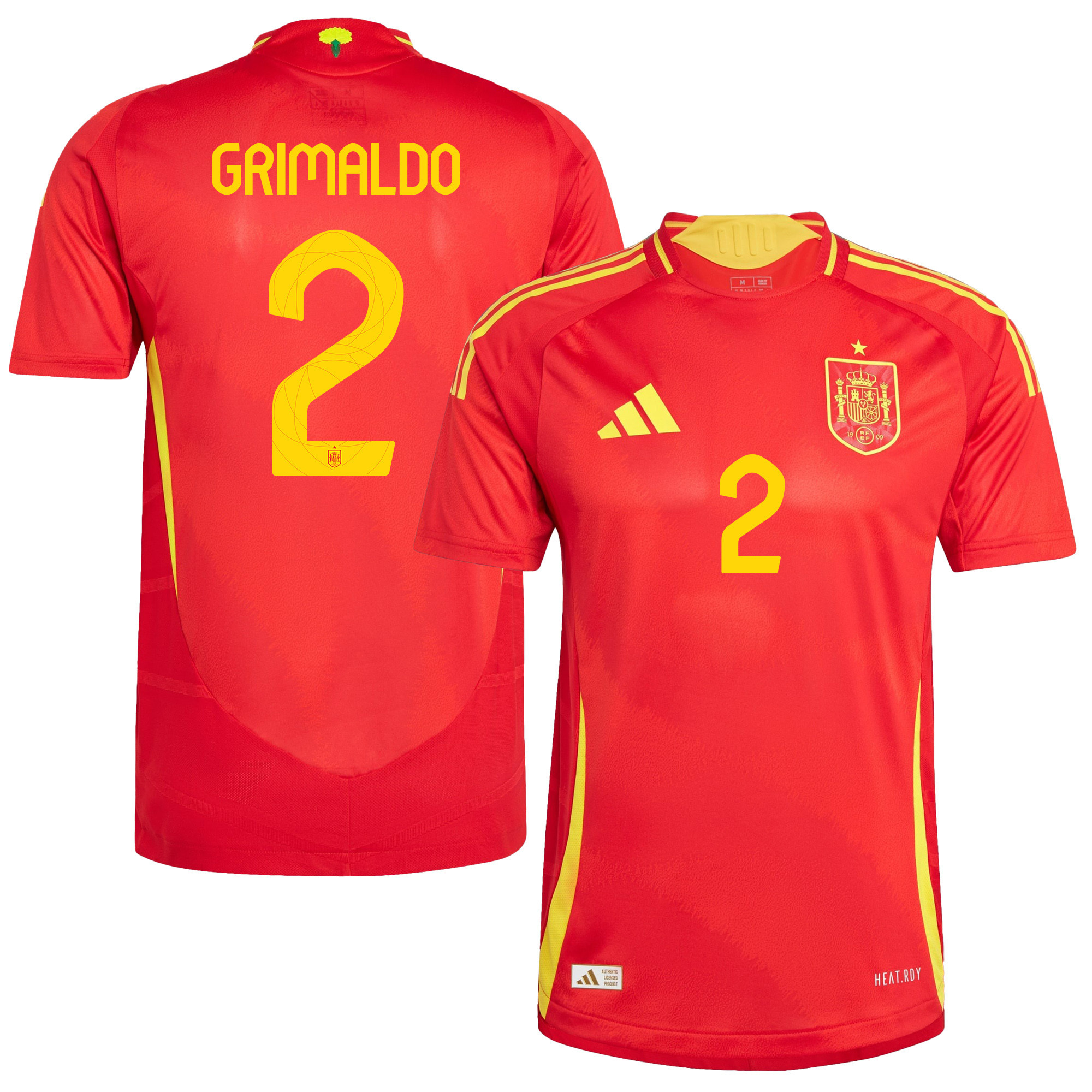 Alex Grimaldo 2 Spain National Team 2024 Home Men Jersey – Red
