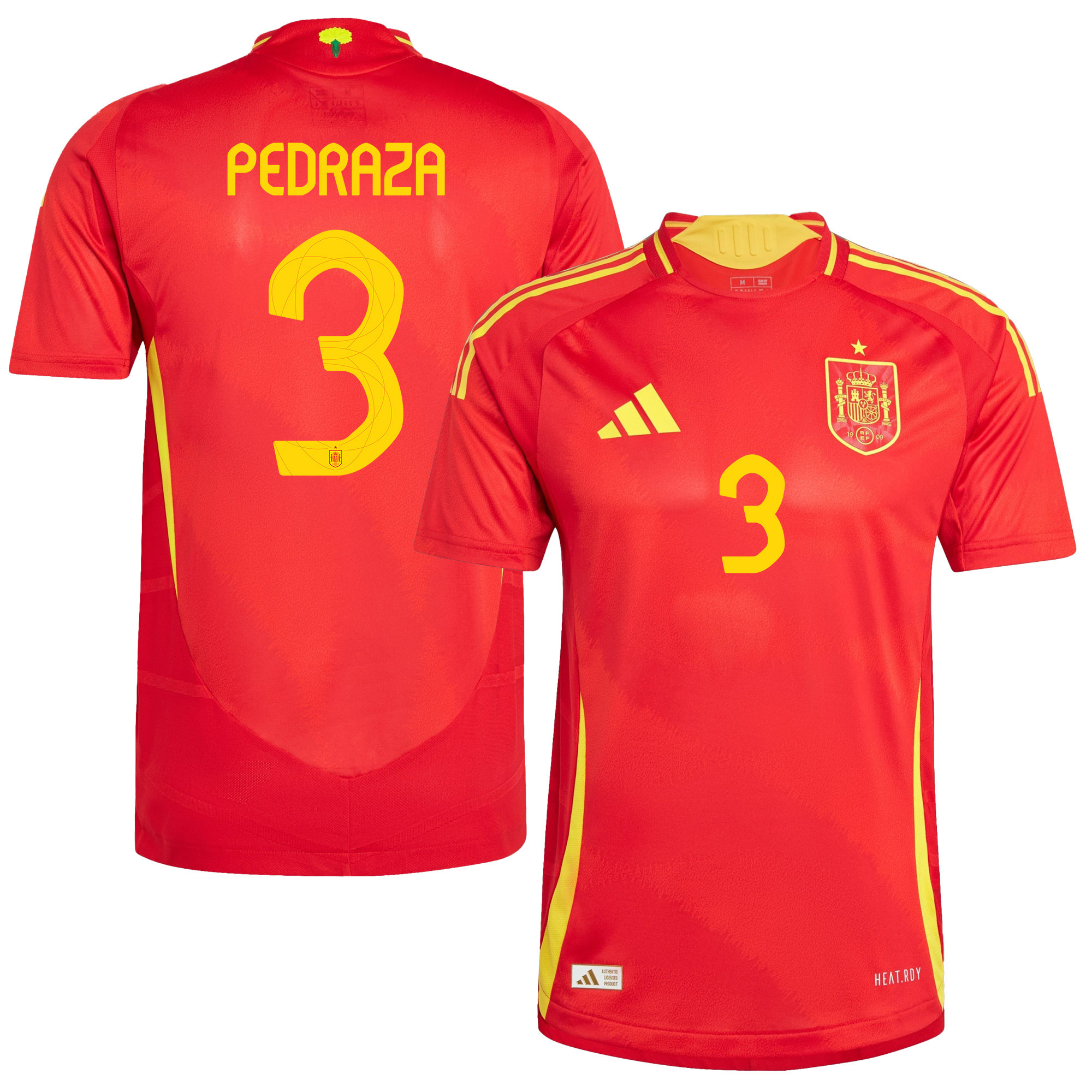 Alfonso Pedraza 3 Spain National Team 2024 Home Men Jersey – Red