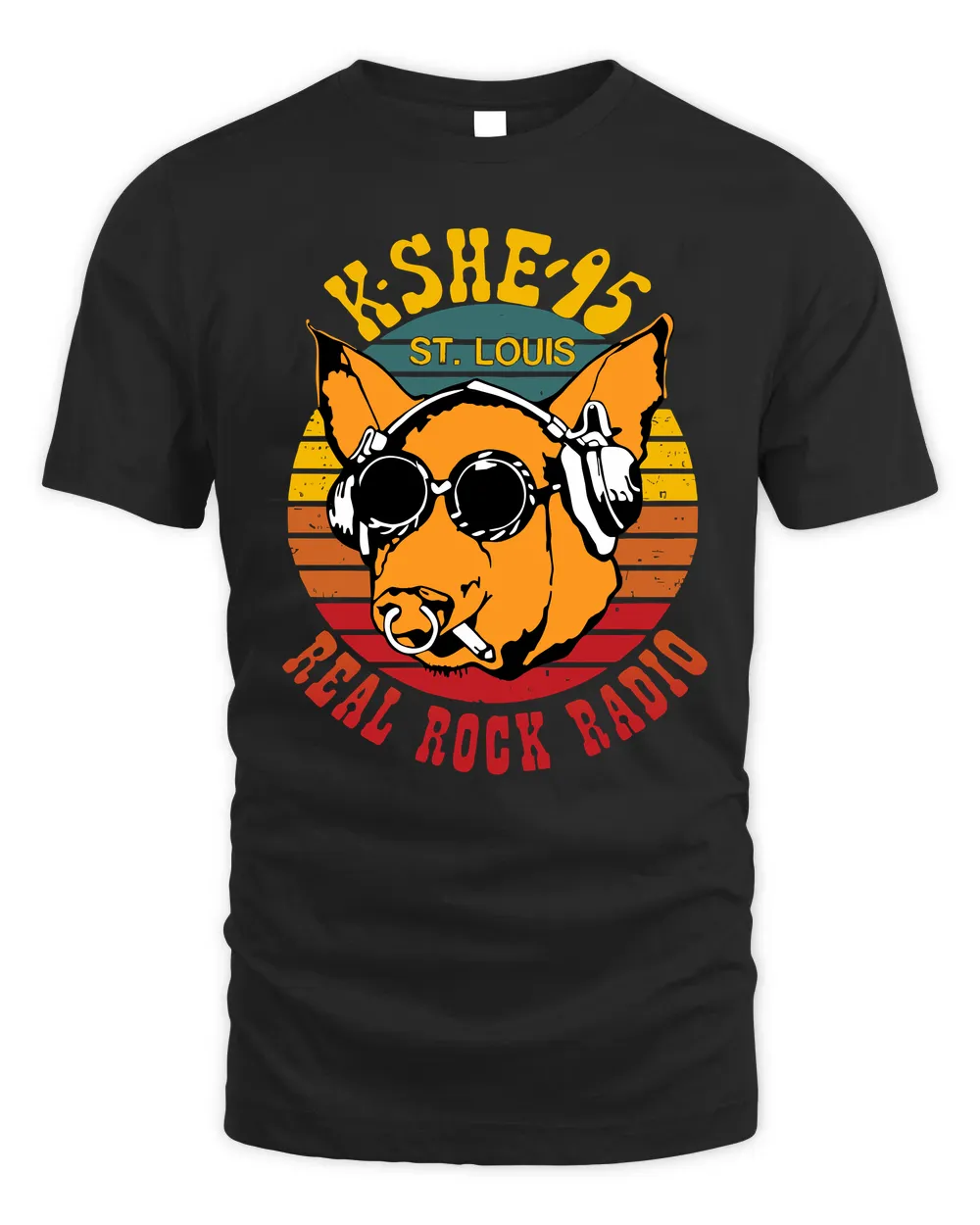 T-Shirt K-SHE -REAL ROCK RADIO