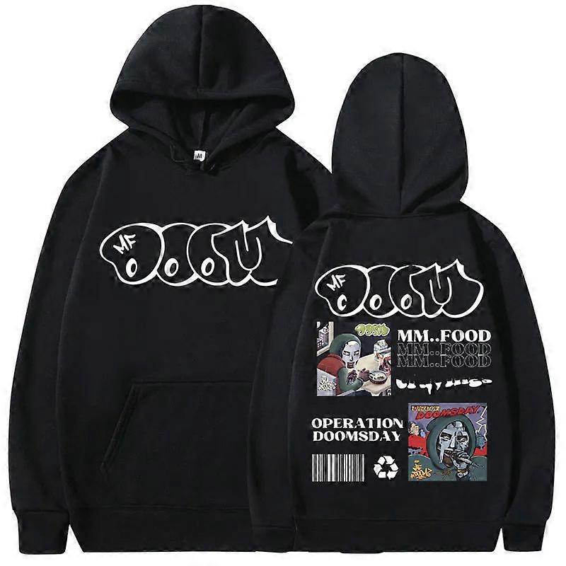 Rapper Mf Doom Mm Food Doomsday Album Graphic Hoodie Men Women Hip Hop Vintage Rap