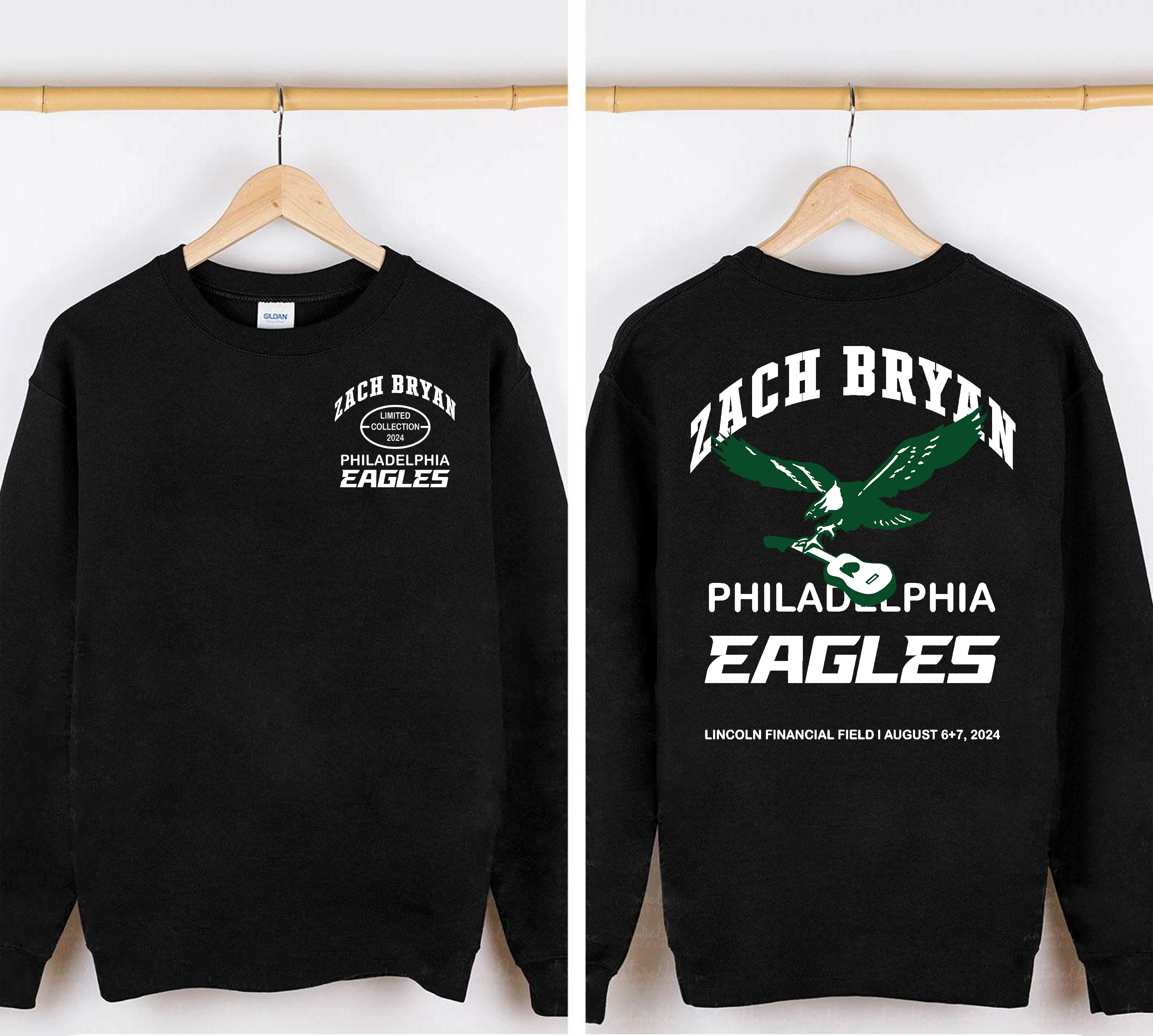 Zach Bryan Philadelphia Lincoln Financial Field Eagles Sweatshirt