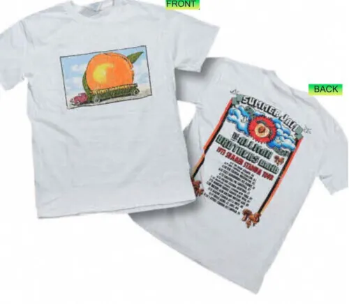 T-Shirt Allman Brothers Eat A Peach 73 Summer Tour White 2 Side1