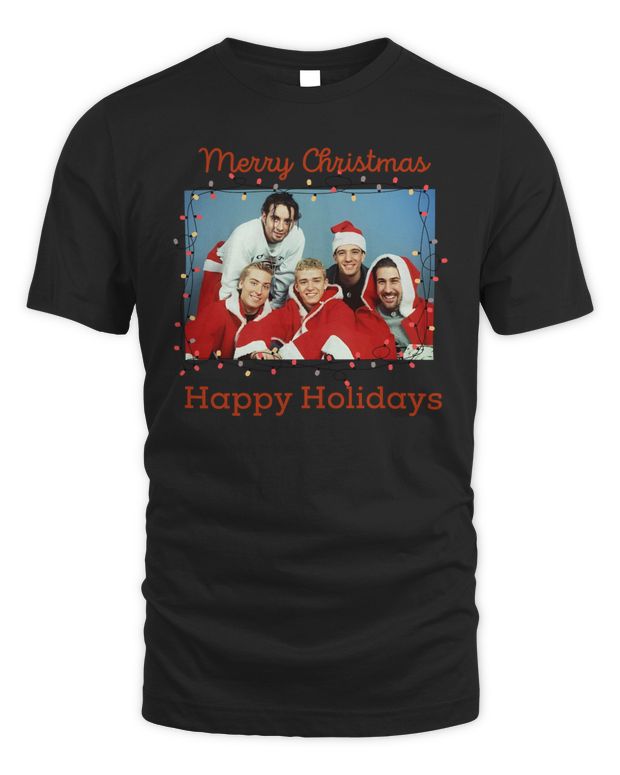 Official NSYNC Band Merry Christmas Happy Holiday 2023 Sweatshirt Hoodie – Unisex Standard T-Shirt