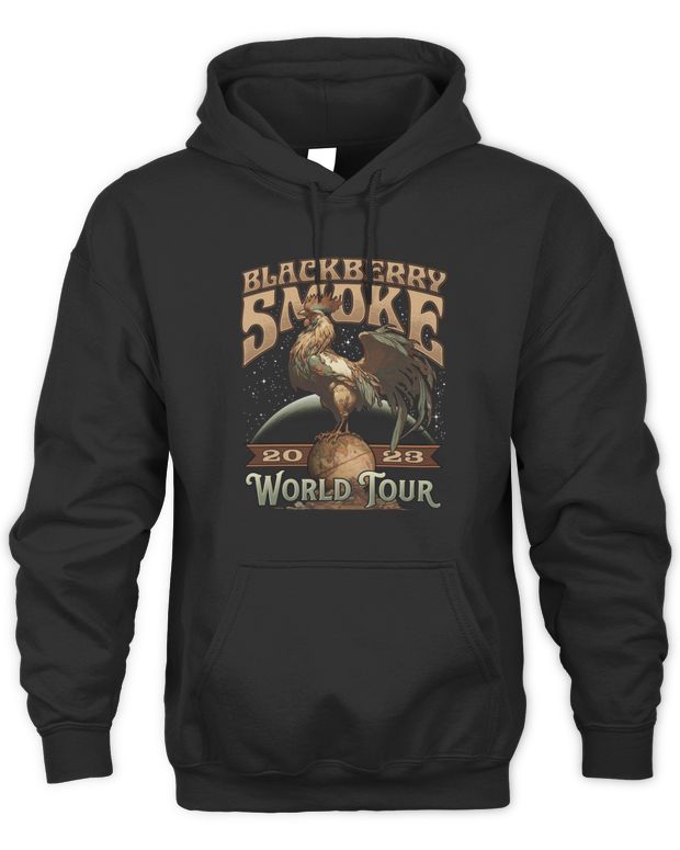 Blackberry Smoke Merchandise 2023 World Tour Shirt - Unisex Hoodie
