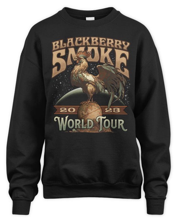 Blackberry Smoke Merchandise 2023 World Tour Shirt - Unisex Sweatshirt