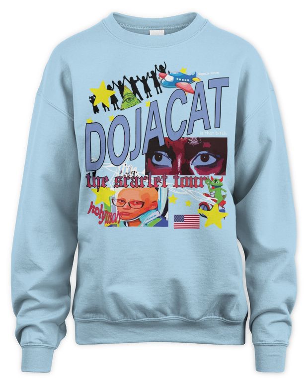 Doja Cat Merch Official The Scarlet Tour Meme Shirt - Unisex Sweatshirt