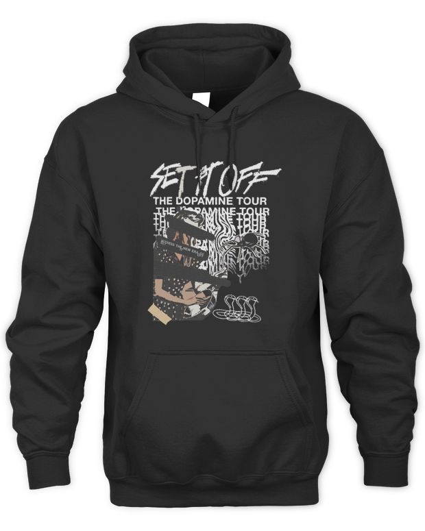 Set It Off Merch the Dopamine Tour Shirt - Unisex Hoodie