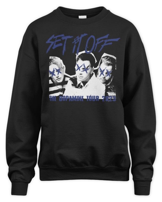 Set It Off Merch the Dopamine Tour Photo Shirt - Unisex Sweatshirt
