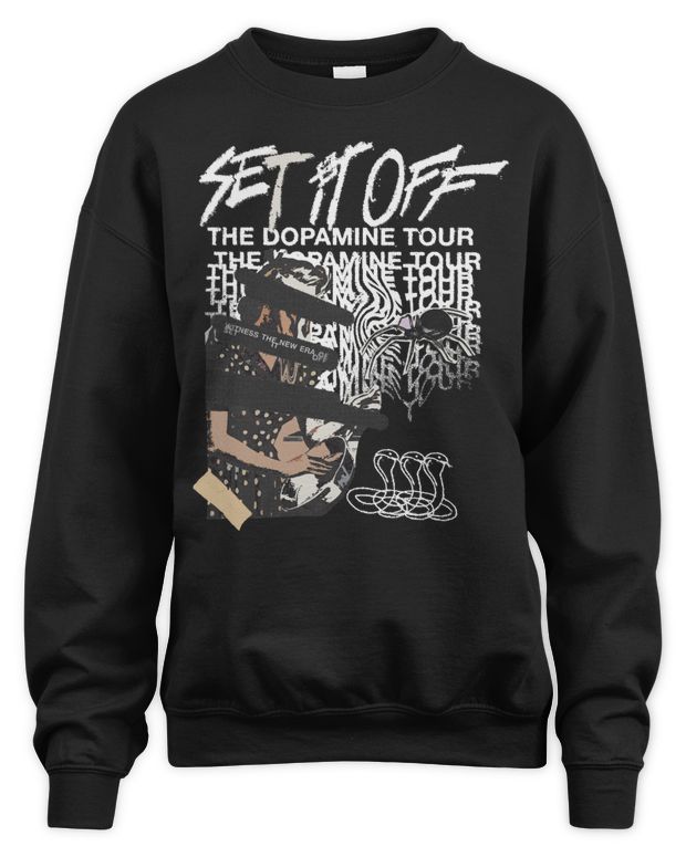 Set It Off Merch the Dopamine Tour Shirt - Unisex Sweatshirt