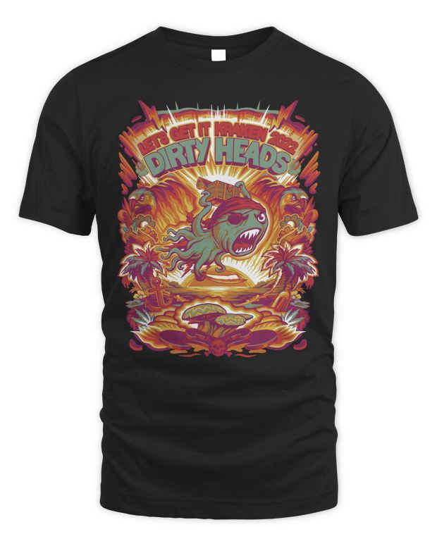 Dirty Heads Merch Let's Get It Kraken 2022 Tour Shirt - Unisex Standard T-Shirt