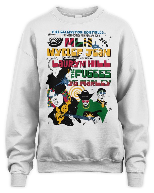 Lauryn Hill Merch Mlh X Fugees X YG Tour Shirt - Unisex Sweatshirt