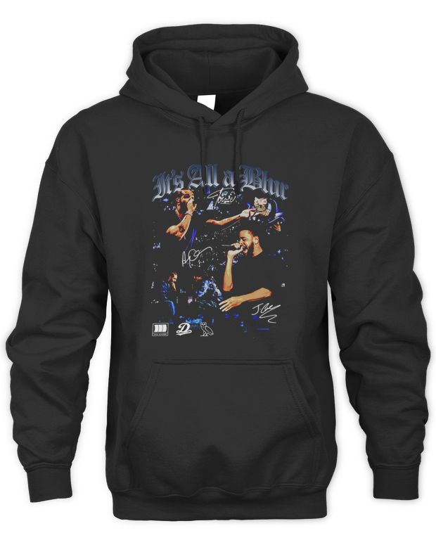 Drake Tour Merch 2024 Its All a Blur J Cole Fan Rap Shirt - Unisex Hoodie