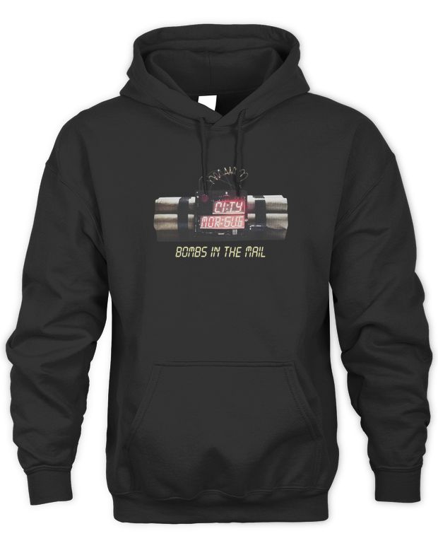 City Morgue Merch Bombs in the Mail Tour Bomb Shirt - Unisex Hoodie