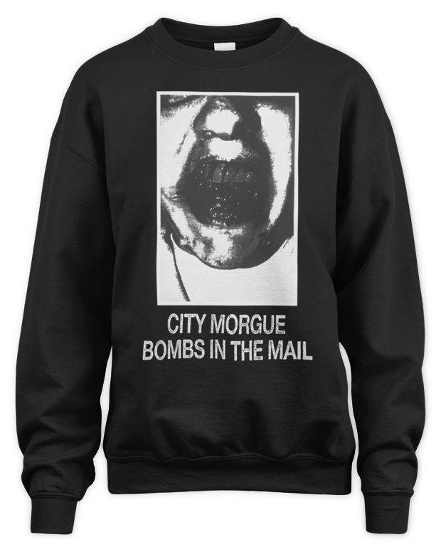 City Morgue Merch Bombs in the Mail Tour Nun Shirt - Unisex Sweatshirt