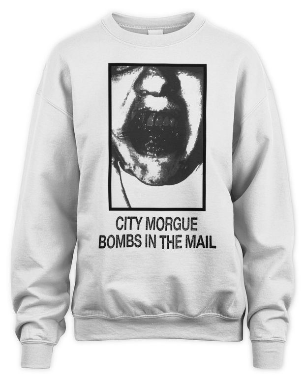 City Morgue Merch Bombs in the Mail Tour Nun Shirt - Unisex Sweatshirt