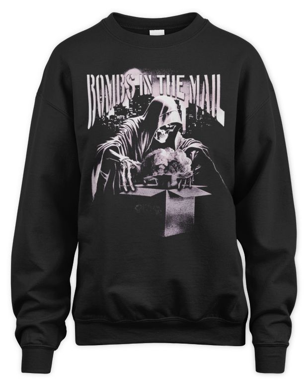 City Morgue Merch Bombs in the Mail Tour Box Shirt - Unisex Sweatshirt