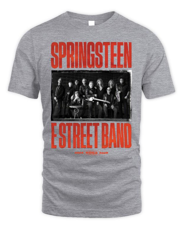Bruce Springsteen Merchandise Springsteen & the E-Street Band 2024 World Tour Photo Shirt - Unisex Standard T-Shirt