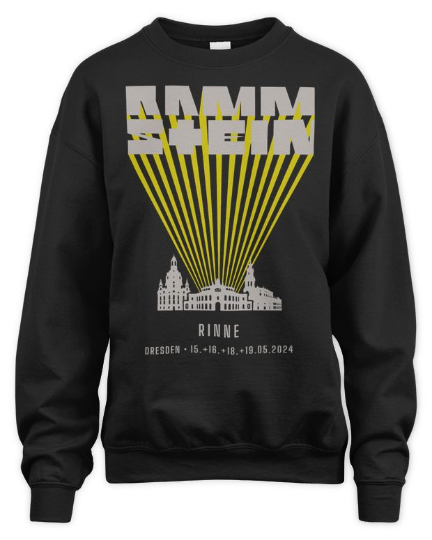 Rammstein Merch Europe Stadium Tour 2024 Dresden Shirt - Unisex Sweatshirt