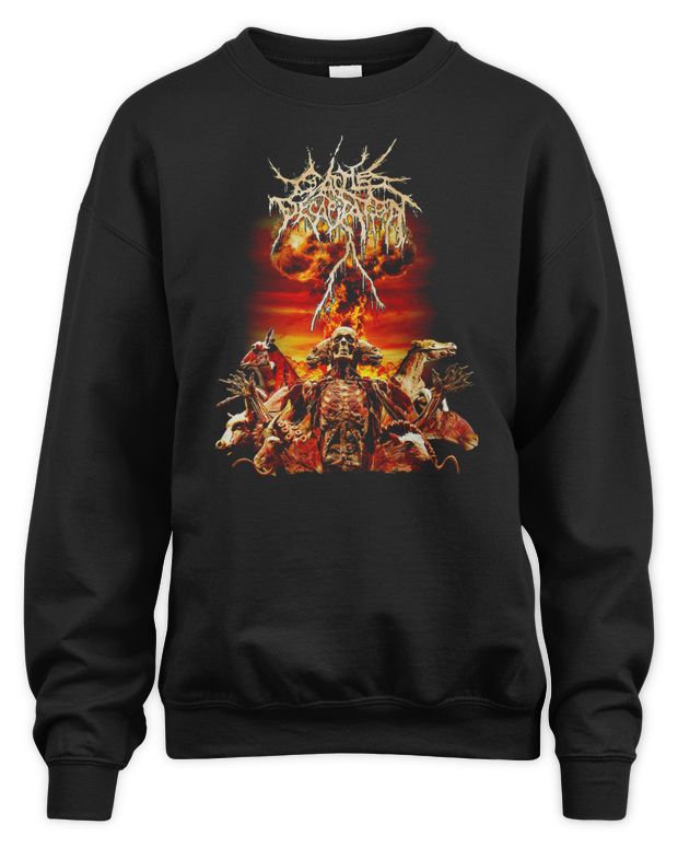 Cattle Decapitation Merch Bouquet of Flesh 2023 Tour Shirt - Unisex Sweatshirt