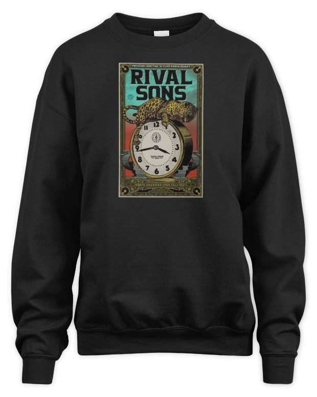 Rival Sons Merch 2021 Pressure & Time Tour Shirt - Unisex Sweatshirt