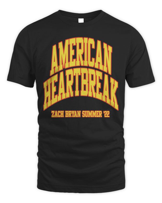 Zach Bryan Merch American Heartbreak Summer Tour Shirt - Unisex Standard T-Shirt