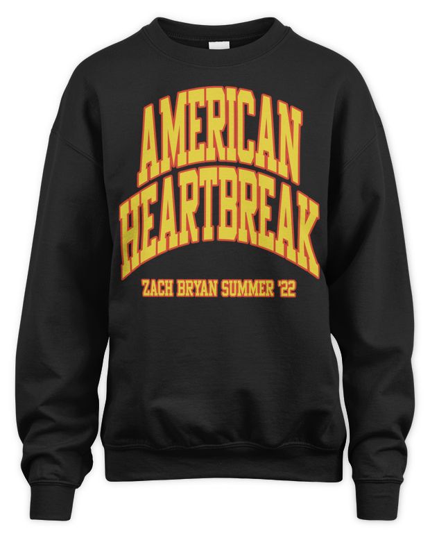 Zach Bryan Merch American Heartbreak Summer Tour Shirt - Unisex Sweatshirt