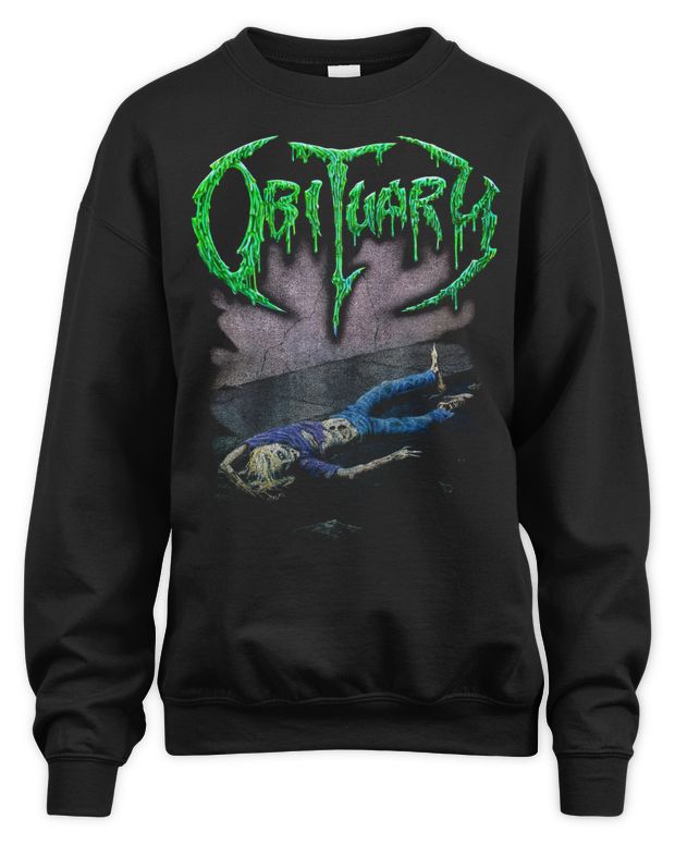 Obituary Merch Slowly We Rot 30 Year With 2019 Tour Dates Shirt - Unisex Sweatshirt