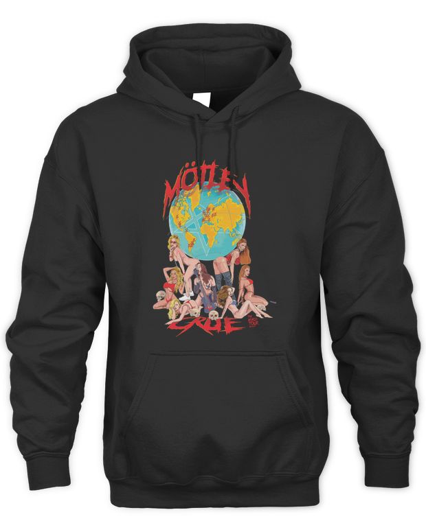 Motley Crue Merch Girls World Tour Shirt - Unisex Hoodie