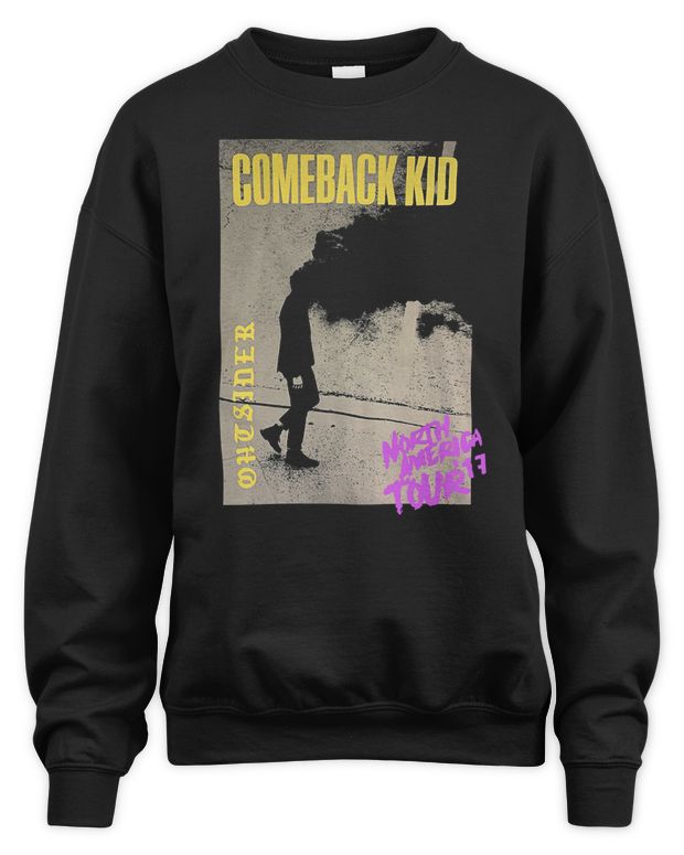 Comeback Kid Merch Outsider Tour Shirt - Unisex Sweatshirt