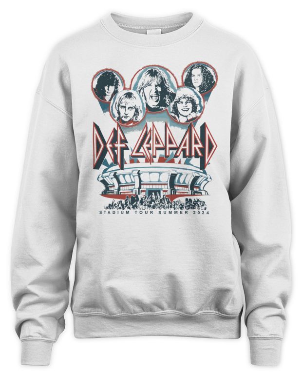 Def Leppard Merch Summer Stadium Tour 2024 E-Comm Exclusive Shirt - Unisex Sweatshirt