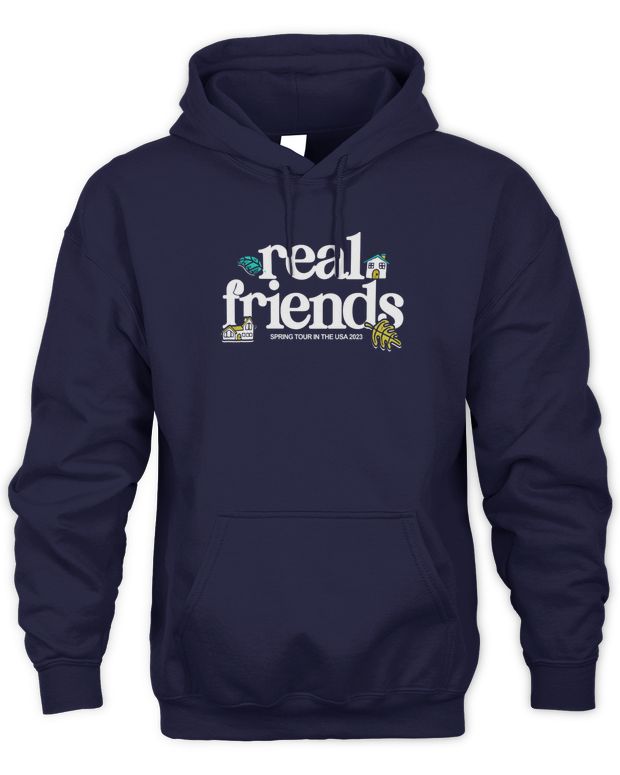 Real Friends Merch Comfort Colors Spring Tour Shirt - Unisex Hoodie