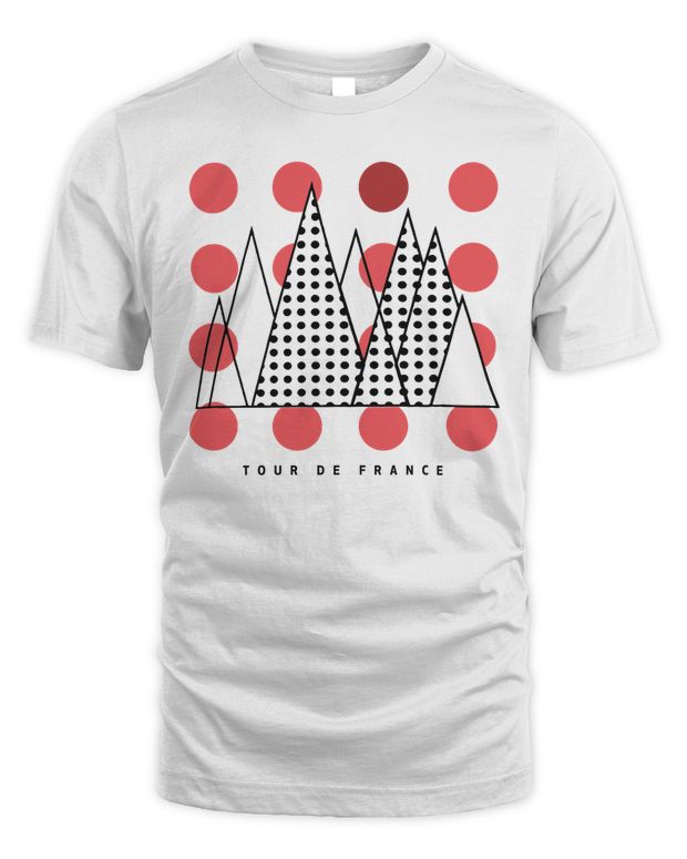 Tour De France Merchandise Red Polka Shirt - Unisex Standard T-Shirt