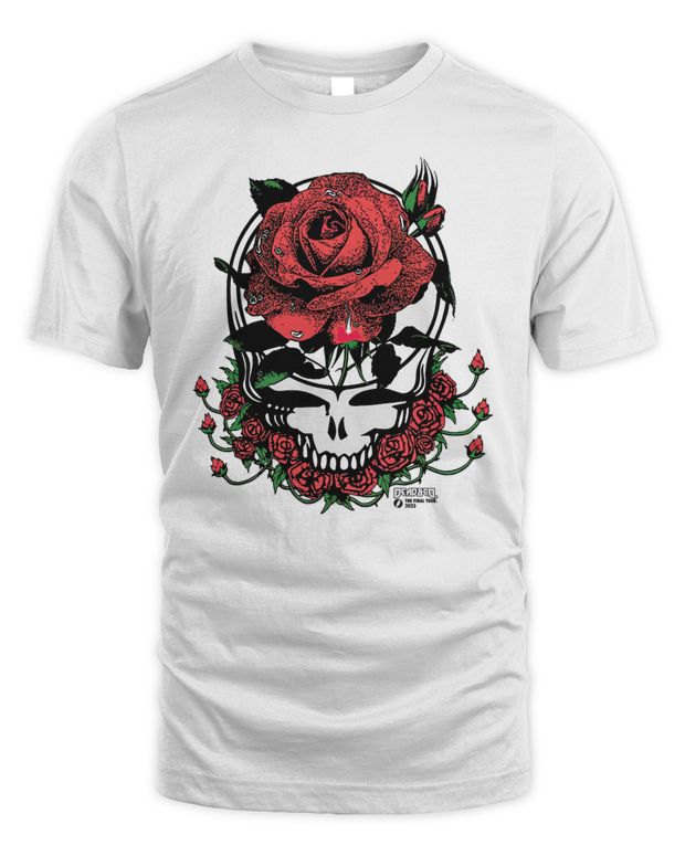 Dead and Company Merchandise the Final Tour Giant Rose Shirt - Unisex Standard T-Shirt
