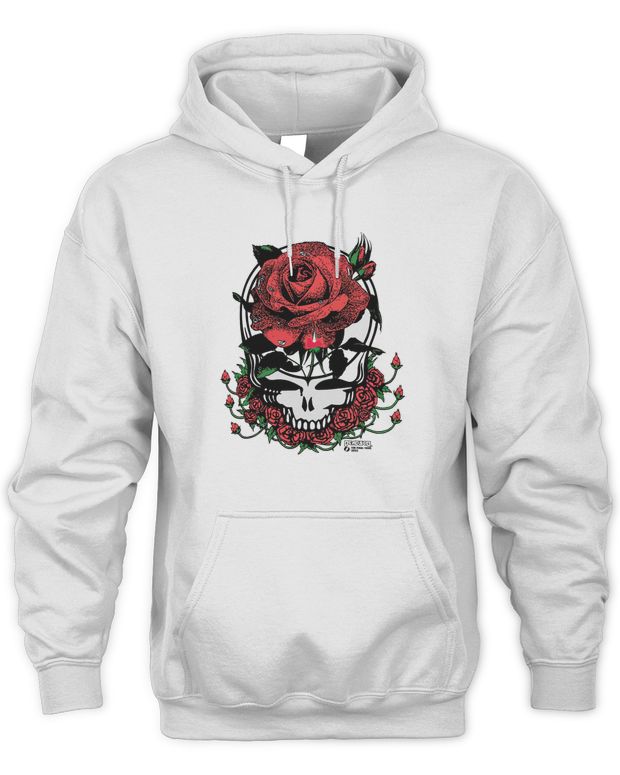 Dead and Company Merchandise the Final Tour Giant Rose Shirt - Unisex Hoodie
