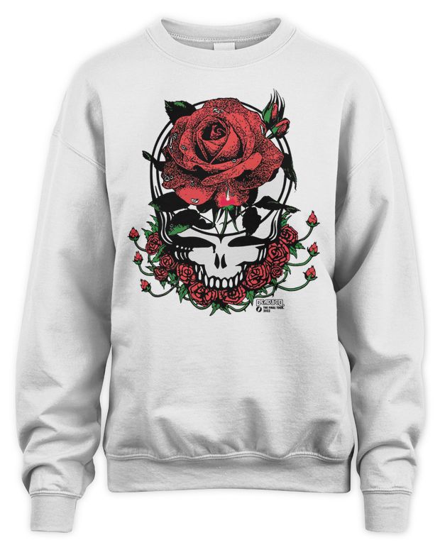 Dead and Company Merchandise the Final Tour Giant Rose Shirt - Unisex Sweatshirt