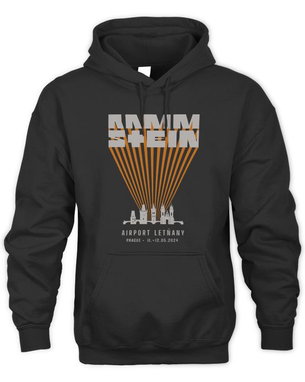 Rammstein Merch Europe Stadium Tour 2024 Prague Shirt - Unisex Hoodie